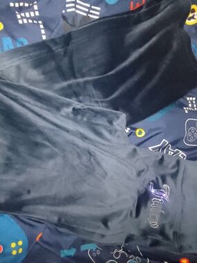 Juicy Couture Black Velour Pants with Embellished Logo